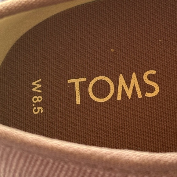 TOMS grey Carmel canvas lace up sneaker size 8.5 NWOT - Picture 5 of 7